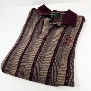 Vtg Sahara Oklahoma University Sooners Polo XL Crimson Made In USA OU